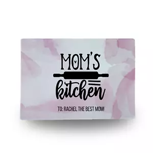 Tabla de cortar de vidrio templado personalizada bloque personalizado cocina de mamá regalo Reino Unido - Imagen 1 de 8