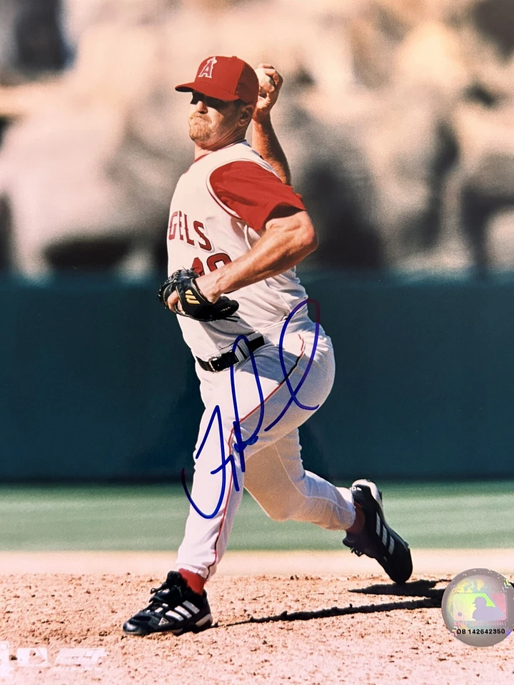 Troy Percival Signed 8x10 Anaheim Angels PhotoFile Photo Foto 1 de 1