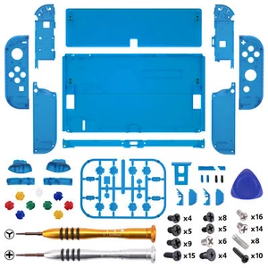 Console Back Plate Joycon Full Shell Colorful Buttons for Nintendo Switch OLED - Picture 1 of 7
