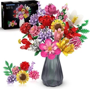 Flower Bouquet Building Set, 1488 PCS Botanical Collection Building Block Toy - Picture 1 of 12