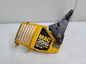 Gruppo coperchio laterale leva freno catena MAC motosega 3516 35cc buono stato usato - Foto 1 di 24