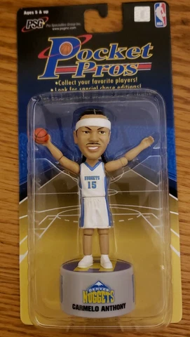 PSG Nuggets Carmelo Anthony Pocket Pros FUN Rookie Figure NEW ages 5+ Cover