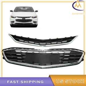 For 2016-2018 Chevrolet Malibu Front Bumper Upper&Lower Grille ABS Plastic Grill - Picture 1 of 7