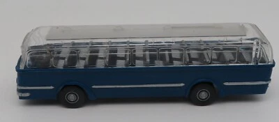 b Wiking HO 1/87 3730 Büssing TRAMBUS bleu dessus transparent #72 no box - Photo 1/4