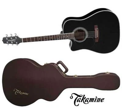 Takamine EF341SC LH Dreadnought B-STOCK Left-Handed Acoustic Guitar + Case - Image 1 of 2