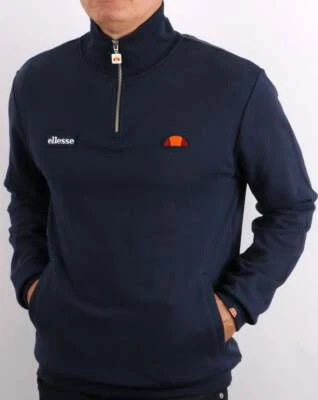 Ellesse 1/4 Zip Sweat Navy - Image 1 of 4