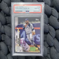 2020 Topps Fernando Tatis Jr. #168 PSA Gem Mint 10 Graded Slab San Diego Padres!