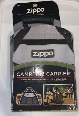 Nuevo portafogatas al aire libre Zippo porta troncos de madera para camping Foto 1 de 4