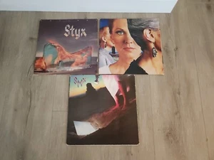 Styx Vinyl Record Lot Equinox Cornerstone Pieces Of Eight Crystal Ball - Picture 1 of 2