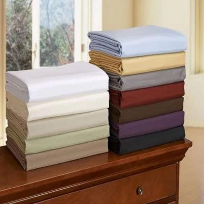 Metropolitan Luxury Hotel Collection 500TC King Sheet Set Stripe- Ivory-New - Image 1 of 4