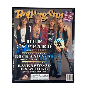 Def Leppard signed handsigniert 1992 Rolling Stone Magazin - Bild 1 von 6