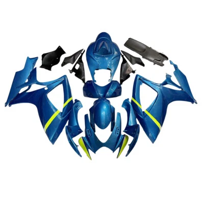 Bodywork For 2006 2007 Suzuki GSXR600 GSXR750 K6 06 07 Fairing Kit Blue Yellow - Image 1 of 4