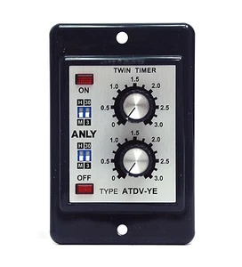 1pc Industrial Twin Timer ATDV-YE 3M 30M 3H 30H AC110/220V ANLY Taiwan - Picture 1 of 10