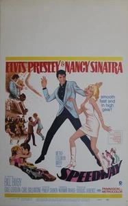 "A PLEIN TUBE (SPEEDWAY)" Affiche orig. US entoilée Elvis PRESLEY,Nancy SINATRA - Picture 1 of 1