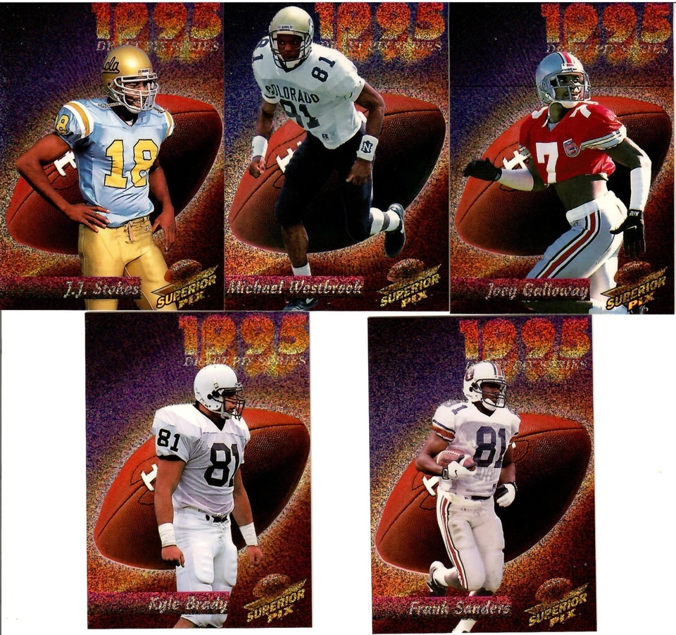 1995 Superior Pix Deep Threats Complete (5) Card Set See list & Scan - Image 1 of 1