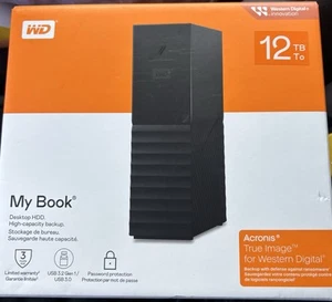 Western Digital WDBBGB0120HBK-NEWM 12TB External Desktop Hard Drive (Black) - Photo 1/4