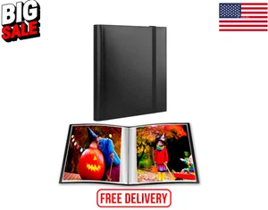 Photo Album 8X10, 8X10 Photo Album Book Holds 68 Photos, Art Portfolio Binder... - Picture 1 of 8