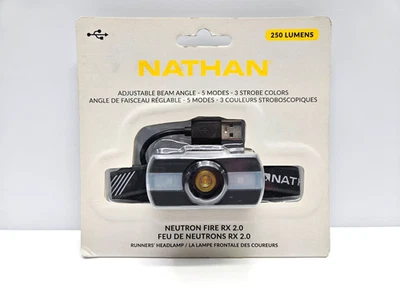 NATHAN NEUTRON FIRE RX 2.0 RUNNERS HEADLAMP (5 Modes) 250 Lumens 🔥🌟 SEALED🌟🔥 - Image 1 of 4