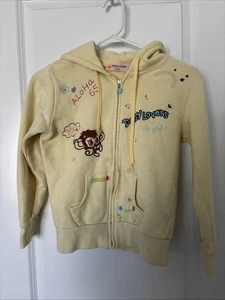 Daisy Lovers Japan Gr. Medium Hoodie gelb bestickt Brustumfang 34" - Bild 1 von 14