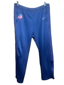 Herren Nike Team USA Hockey Track Aufwärmhose weites Bein Baggy in Marineblau; Large - Bild 1 von 7
