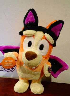 Bluey & Bingo Хэллоуин анимированный 14» бинго музыкальные танцы плюшевый Дэн Ди новый ярлык - Изображение 1 из 4