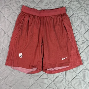 Pantalones Cortos Nike Oklahoma Sooners Para Hombre Grandes Rojo Blanco Fútbol En Campo Entrenamiento Gimnasio - Imagen 1 de 12