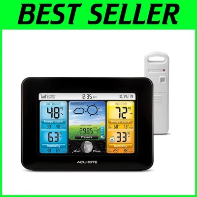 Intelli-Time Wireless Weather Station - Indoor/Outdoor Thermometer & Sensor - Image 1 of 4