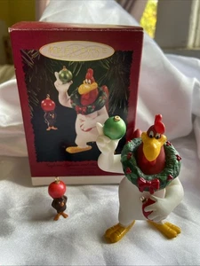 Hallmark 1996 Andenken Ornament Nebelhorn Leghorn und Henery Hawk Looney Tunes Neu im Karton - Bild 1 von 6