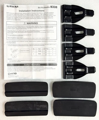 Ganchos de ajuste INNO K338 SU para SUZUKI SX4 4 puertas (2008-2013) y 5 puertas (2007-2013) Foto 1 de 4