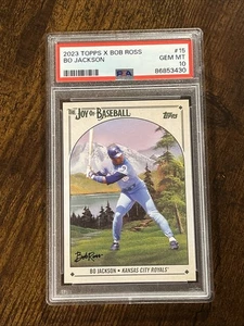 2023 Topps x Bob Ross: The Joy of Baseball Bo Jackson #15 Royals PSA 10 - Imagen 1 de 2