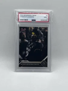 Shedeur Sanders 2023 Bowman U Now #5 PSA Graded 9 - Picture 1 of 2