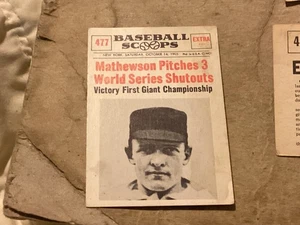 Cucharadas de béisbol 1961 Nu-Cards Christy Mathewson #477 Salón de la fama - Ligero desgaste en las esquinas - - Imagen 1 de 2