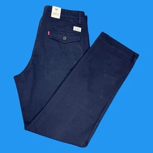 Pantalones chinos Levi's XX para hombre talla 33x32 auténticos calce relajado grandes E azules - Imagen 1 de 24