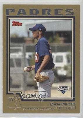2004 Topps Traded and Rookies Gold /2004 David Pauley #T208 RC - Image 1 of 2