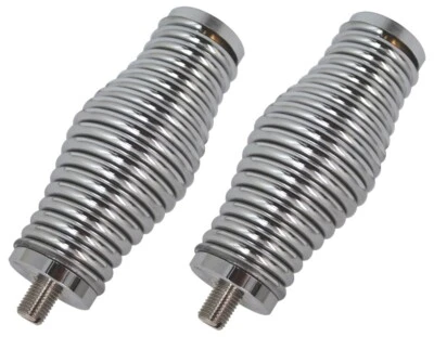2Lot Procomm JBC305 Heavy Duty CB Radio Antenna Chrome Plated Barrel Spring-Bulk - Image 1 of 2