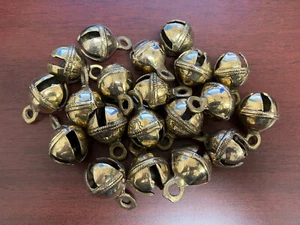 20 PCS PURE BRASS BELLS HANDMADE INDIAN STYLE WEDDING GOAT BELLS 32 MM - Picture 1 of 3