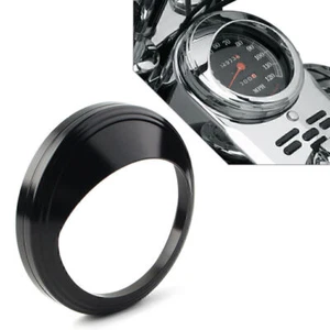 For Harley Road Glide Custom 5" Speedometer Gauge Bezel Covers Trim Ring Visor - Picture 1 of 7