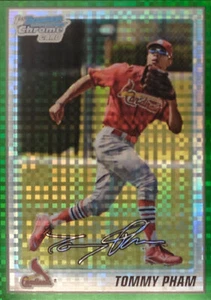 2010 Bowman Chrome Baseball Chrome Prospects #BCP149: Tommy Pham Green X-Fractor - Picture 1 of 4