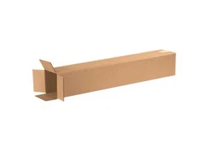 25-100 Pack 8x8x36 Shipping Packing Box Corrugated Kraft Cardboard Carton Mailer - Picture 1 of 5