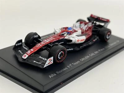 Valtteri Bottas #77 Alfa Romeo C42 6th Place 2022 Bahrain GP 1:64 Sparky Y260 - Image 1 of 4