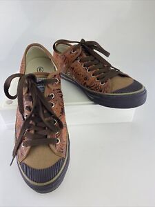 BALL BAND Vintage USA Brown Canvas Casual Sneakers Shoes Chuck Taylor Style US 8