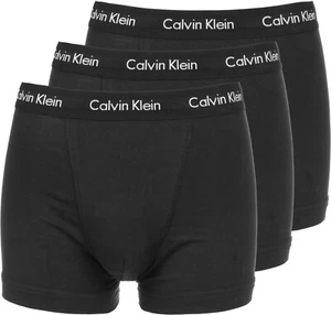 BNT X3 CALVIN KLEIN BOXER SHORTS CASUAL TRUNK COTTON SPORT BREIFS CLASSIC FIT CK - Picture 1 of 12