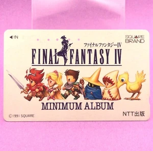 FINAL FANTASY IV  Phone Card MINIMUM ALBUM FF4 1991 SQUARE GAME Japanese Retro - Picture 1 of 4