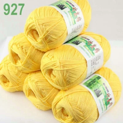 Sale New 6 Ballsx50g Super Soft Bamboo Cotton Baby Hand Knitting Crochet Yarn 27 - Image 1 of 4