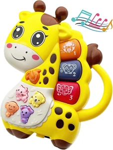 Baby Music Toys 12-18 Months, Animal Baby Piano Musical Light Infant Toys Toddle - Picture 1 of 12