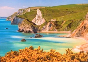 Mega Puzzles - "ST. OSWALD'S BAY" - Ocean Beach Cove 1000 pc Puzzle - LN / PP - Picture 1 of 6