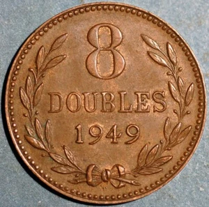 1949 H Guernsey 8 Doubles KM# 14 - Picture 1 of 2
