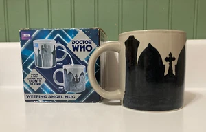 Doctor Who Weeping Angel Mug 2015 with Box Changing Exterior "Don't Blink" 12 oz - Picture 1 of 4