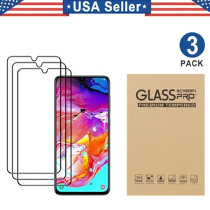 3PK Tempered Glass Samsung Galaxy A03S A04e A12 A13 A14 A23 A33 A42 A52S A53 A54 - Picture 1 of 14