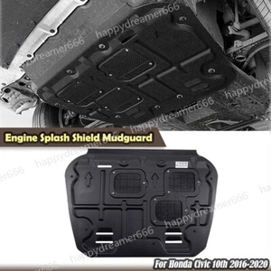 For Honda Civic 2016-2020 BLK Car Auto Under Engine Splash Shield Guard Mudguard - Foto 1 di 12